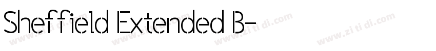 Sheffield Extended B字体转换